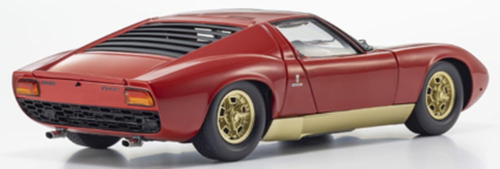 Kyosho Original 1/18 Lamborghini Miura P400 Red Diecast Miniature Car KS08314W_3