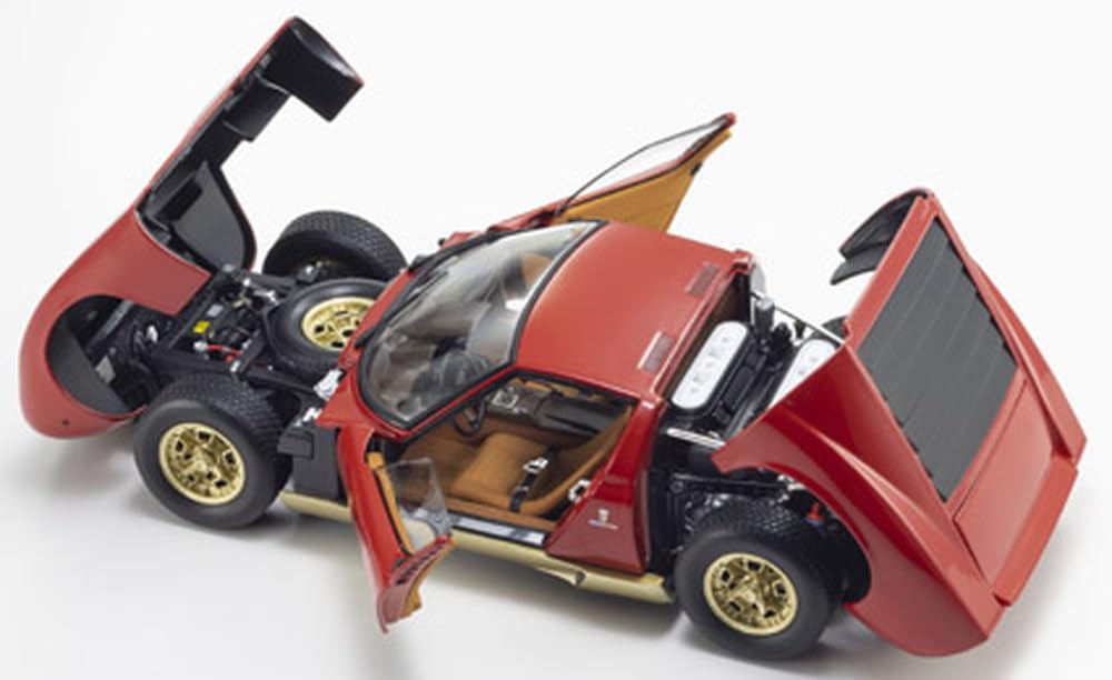 Kyosho Original 1/18 Lamborghini Miura P400 Red Diecast Miniature Car KS08314W_7