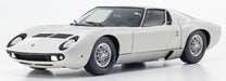 Kyosho Original 1/18 Lamborghini Miura P400 White Diecast Miniature Car KS08314W_2