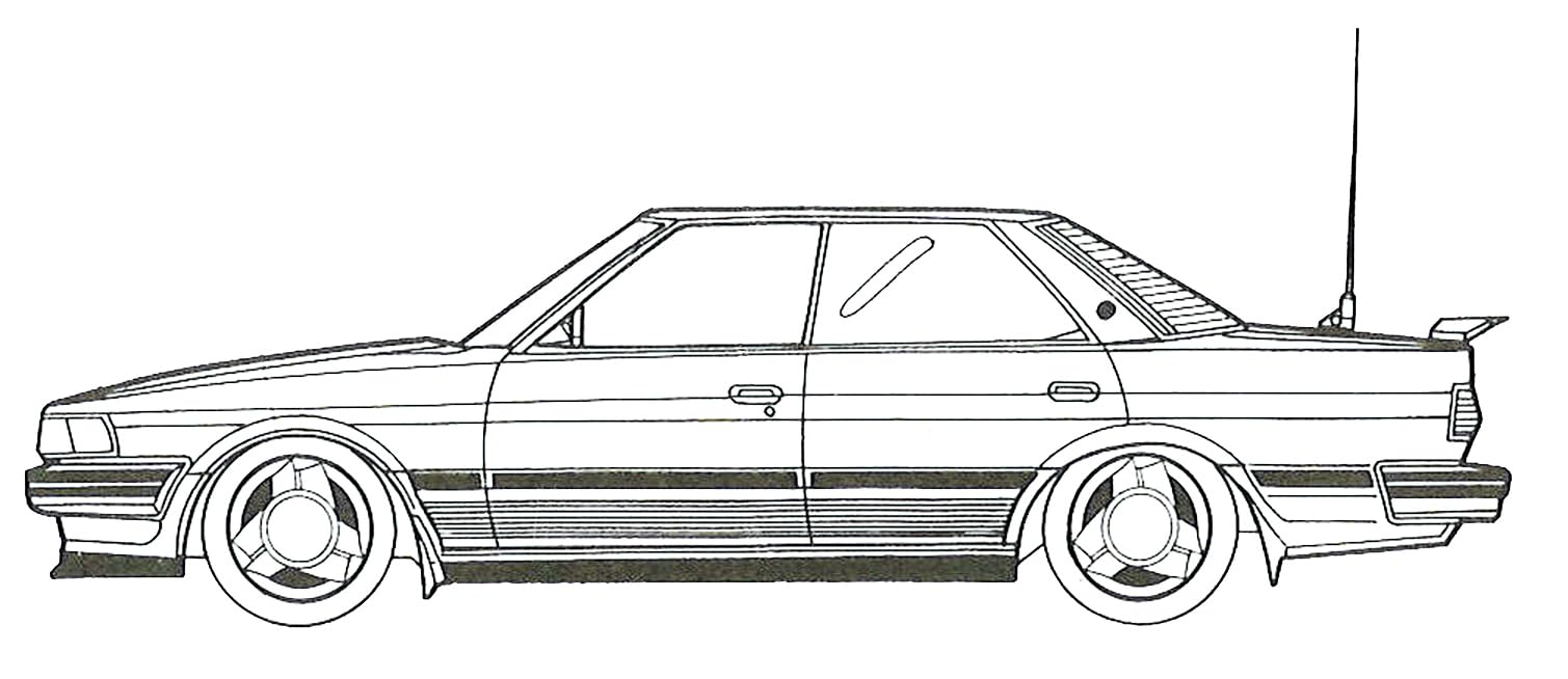 Fujimi 1/24 High So Car No.12 Chaser GX71 High Society Car Version Kit HC-12 NEW_1