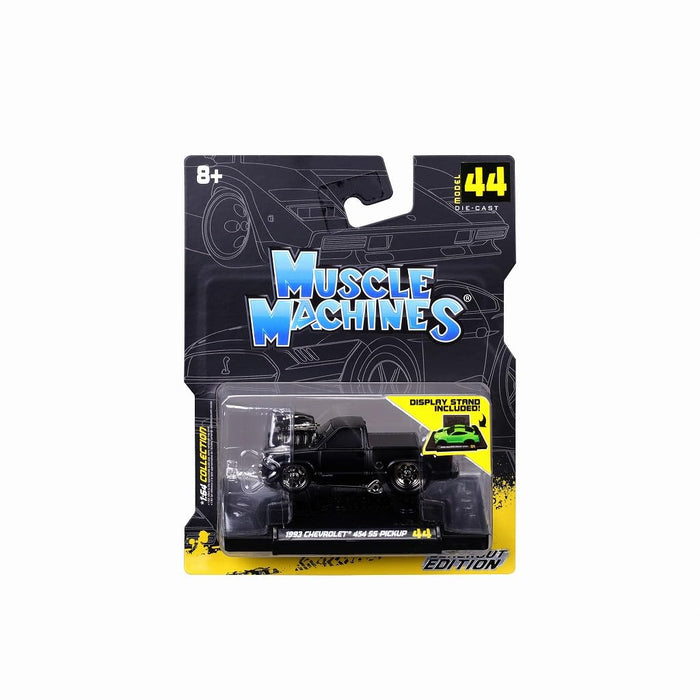 Maisto 1/64 Muscle Machines MM 1993 Chevrolet 454 SS Black Diecast Car MS15584BK_6