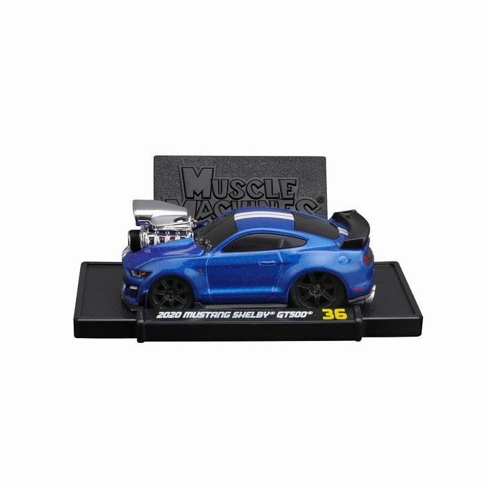 Kyosho Maisto MM 1/64 2020 Mustang Shelby GT500 Blue Diecast Car MS15576BL NEW_7
