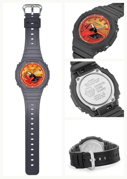 CASIO G-SHOCK GA-2100FL-8AJF Flame Inside Analog Digital Men Watch Resin NEW_2