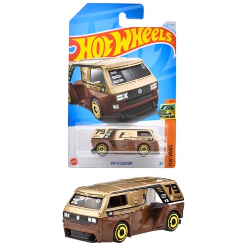 Mattel Hot Wheels Basic Cars Volkswagen T3 Custom Diecast Miniature Car HXR21_1