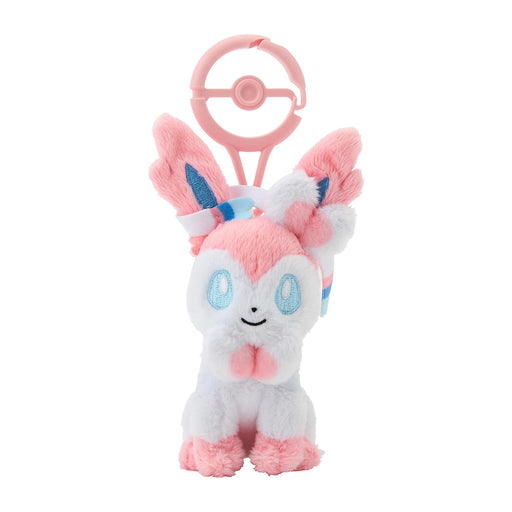 Pokemon Center Original Plush Doll Mascot Keychain with Carabiner Sylveon NEW_1