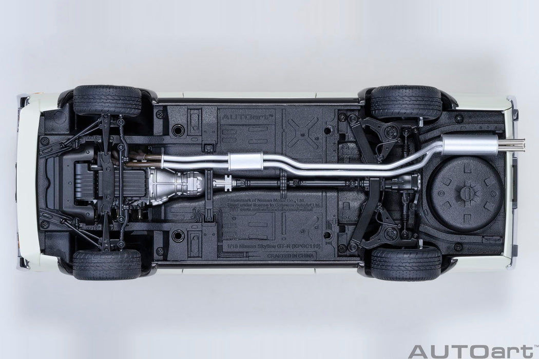 Autoart 1/18 Nissan Skyline 2000GT-R KPGC110 Tuned Version White Diecast 77467_9