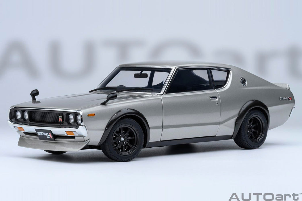 AUTOart 1/18 Nissan Skyline 2000GT-R KPGC110 Tuned Version Silver 77466 NEW_2