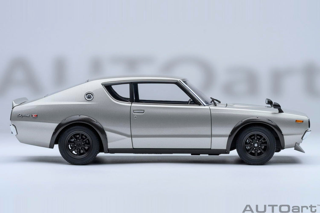 AUTOart 1/18 Nissan Skyline 2000GT-R KPGC110 Tuned Version Silver 77466 NEW_5