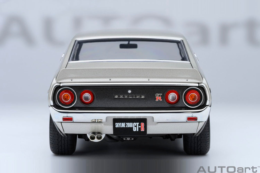 AUTOart 1/18 Nissan Skyline 2000GT-R KPGC110 Tuned Version Silver 77466 NEW_7