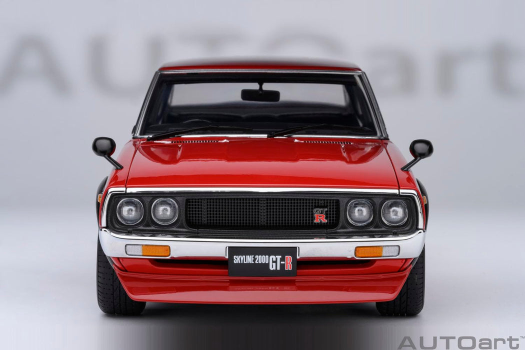 Autoart 1/18 Nissan Skyline 2000GT-R KPGC110 Tuned Version Red Diecast 77468 NEW_6