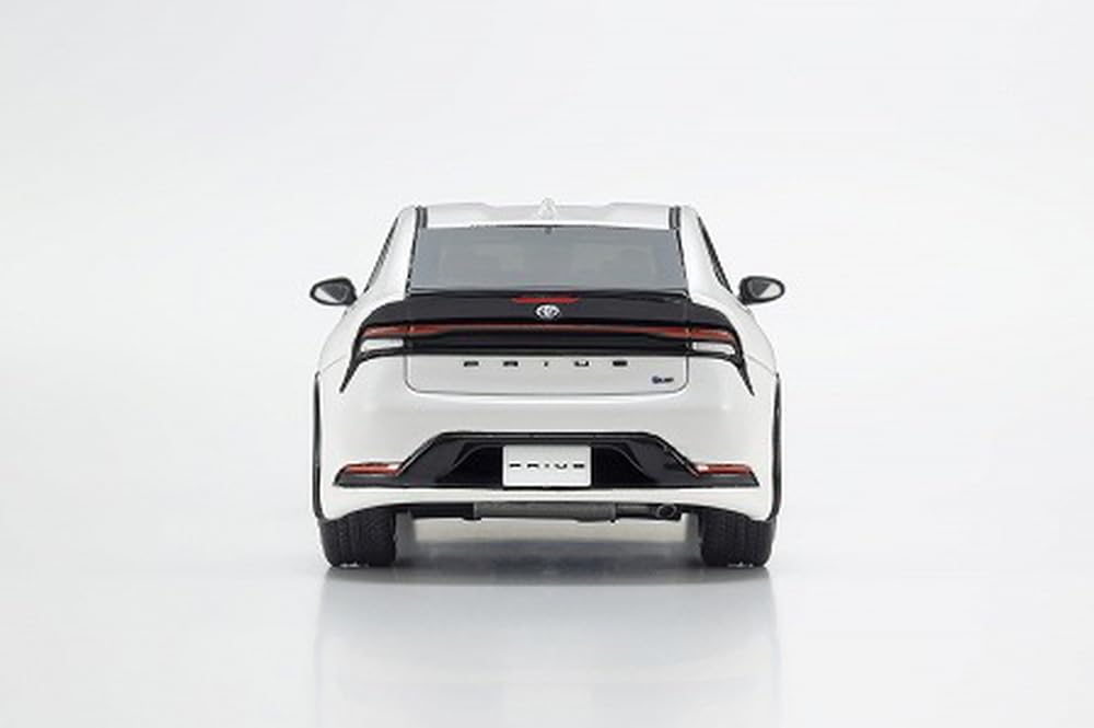 Kyosho Original 1/43 Toyota Prius Z Hybrid White Diecast Miniature Car KSR43131W_5
