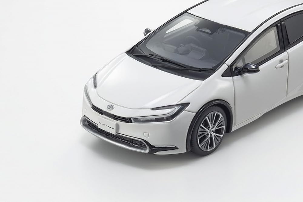 Kyosho Original 1/43 Toyota Prius Z Hybrid White Diecast Miniature Car KSR43131W_6
