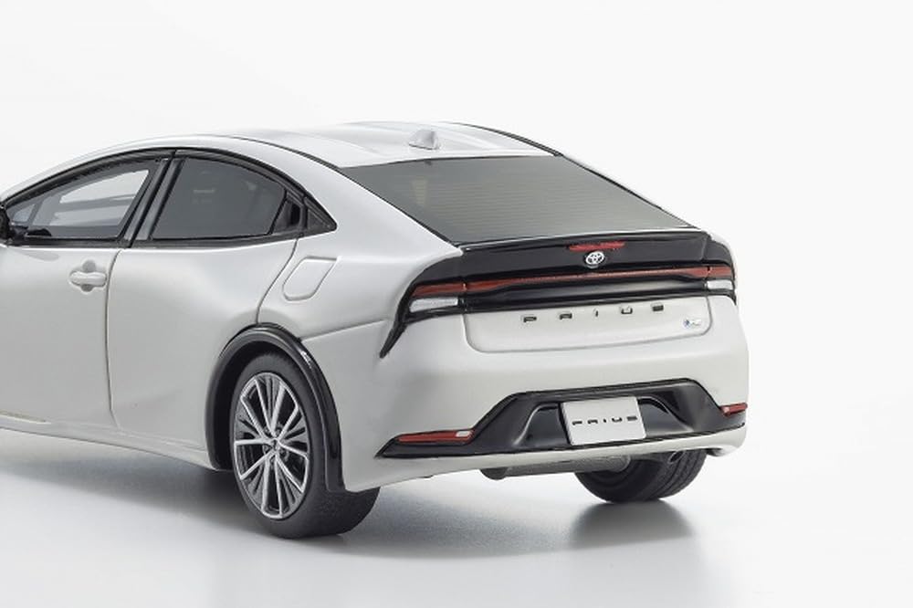 Kyosho Original 1/43 Toyota Prius Z Hybrid White Diecast Miniature Car KSR43131W_7