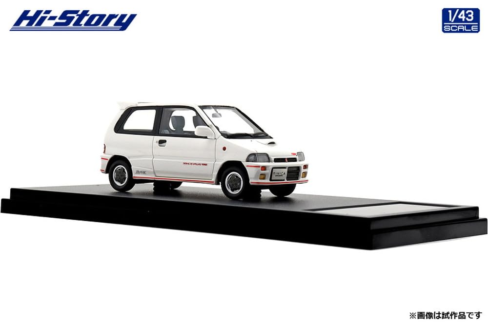 Inter Allied Hi-Story 1/43 MITSUBISHI MINICA DANGAN ZZ 1990 Sofia White HS495WH_3