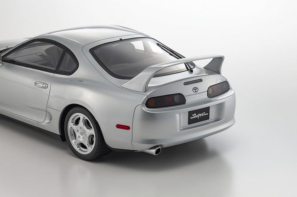 Kyosho samurai 1/12 Toyota Supra A80 Silver Diecast Miniature Car KSR12006S NEW_7