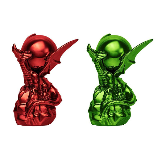 Square Enix Dragon Quest Metallic Items Gallery Red Orb & Green Orb Figure NEW_1