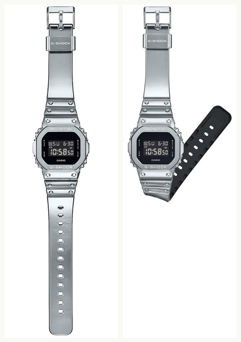Casio G-SHOCK GM-5600YM-8JF FINE METALLIC SERIES Silver Digital Men Watch NEW_2