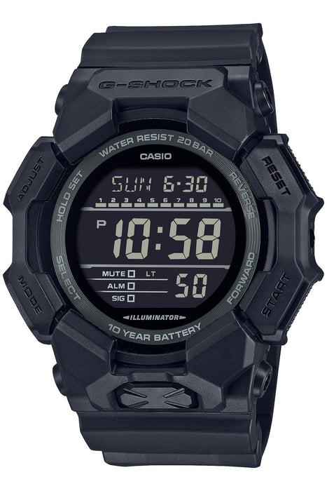 CASIO G-SHOCK GD-010-1A1JF Total Black Carbon Big Case Digital Men Watch NEW_1