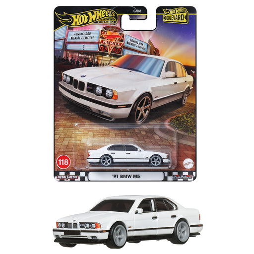 Mattel Hot Wheels Boulevard '91 BMW M5 White Miniature Diecast Car JBL24 NEW_1