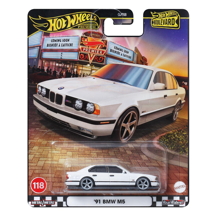 Mattel Hot Wheels Boulevard '91 BMW M5 White Miniature Diecast Car JBL24 NEW_6