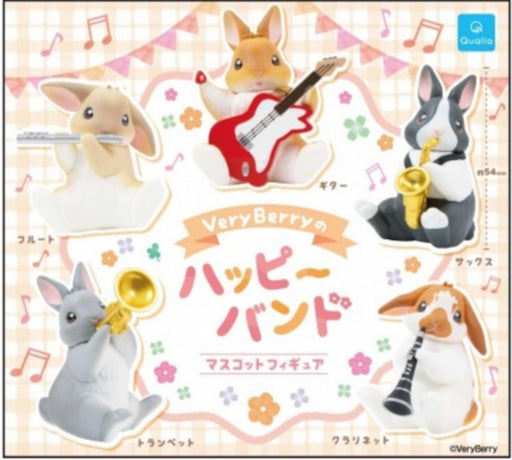VeryBerry Happy Band Mascot Figure Set of 5 Full Complete Capsule Toy Figure NEW_1