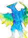 CCP Middle Size Series Gamera Vol.3 Gyaos 1995 Clear Blue Ver. 130mm Figure NEW_8