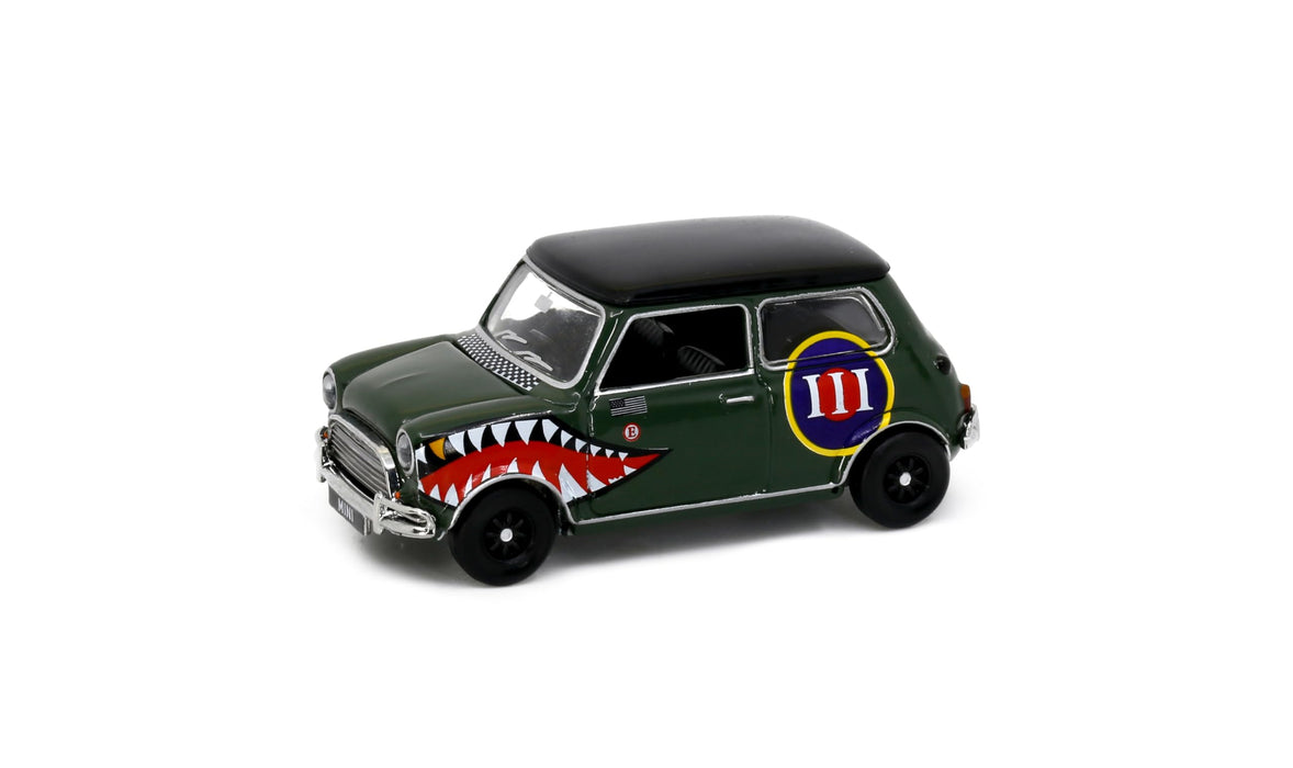 Tiny City 1/50 Mini Cooper Art Shark Diecast Miniature Car HYP00003 Door Open_1