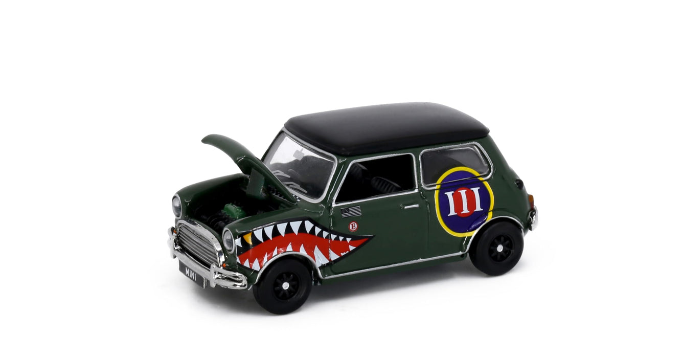 Tiny City 1/50 Mini Cooper Art Shark Diecast Miniature Car HYP00003 Door Open_4