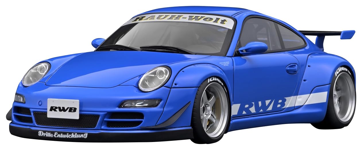 TK. Company Ignition Model 1/18 RWB 997 Blue Resin Miniature Car IG3256 NEW_1