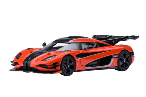 Autoart KOENIGSEGG One:1 Orange/Carbon Black/Silver Diecast Model Car 20044 NEW_1