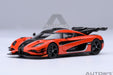Autoart KOENIGSEGG One:1 Orange/Carbon Black/Silver Diecast Model Car 20044 NEW_2