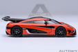 Autoart KOENIGSEGG One:1 Orange/Carbon Black/Silver Diecast Model Car 20044 NEW_9