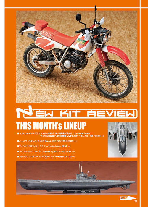 Model Art 2025 April No.1146 (Hobby Magazine) TAMIYA The "ABC's" of the F-35 NEW_7