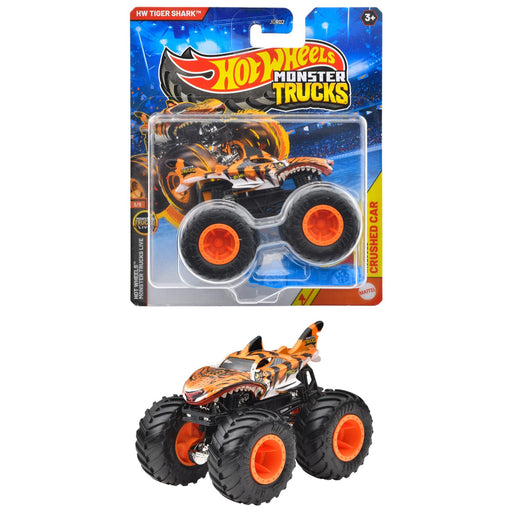 Mattel Hot Wheels Monster Truck 1/64 scale Tiger Shark Diecast Car JGR02 NEW_1