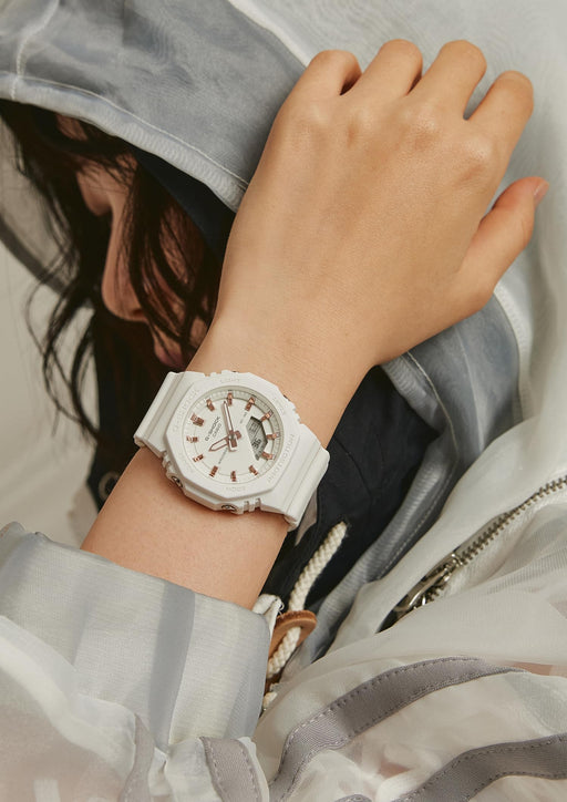 Casio G-Shock GMA-P2100M-7AJF White Metallic Index Analog Digital Women Watch_2