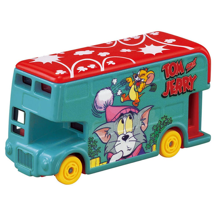 Takara Tomy Dream Tomica SP Tom and Jerry Wrapping Bus Blue Diecast Car NEW_1