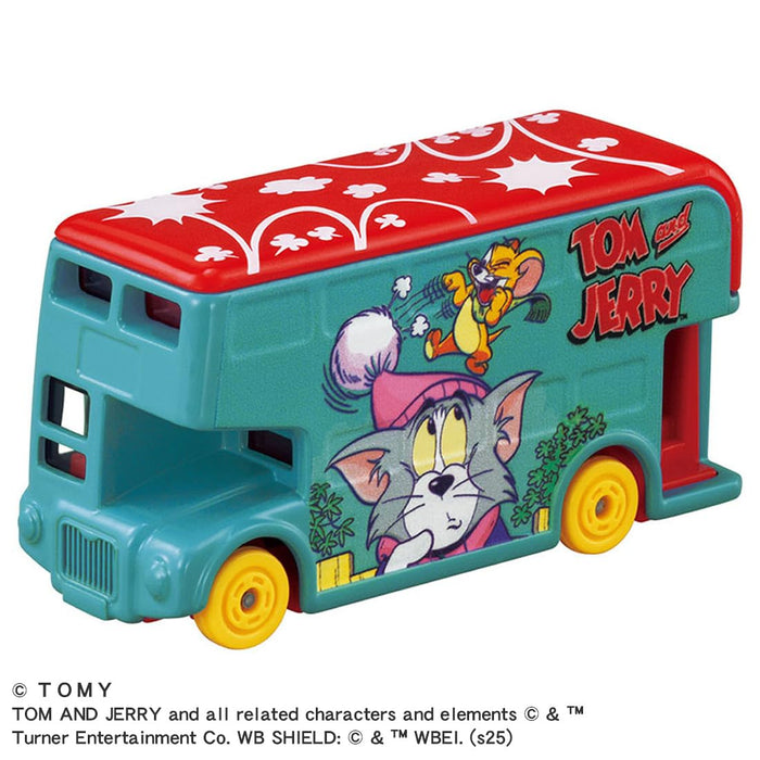 Takara Tomy Dream Tomica SP Tom and Jerry Wrapping Bus Blue Diecast Car NEW_2
