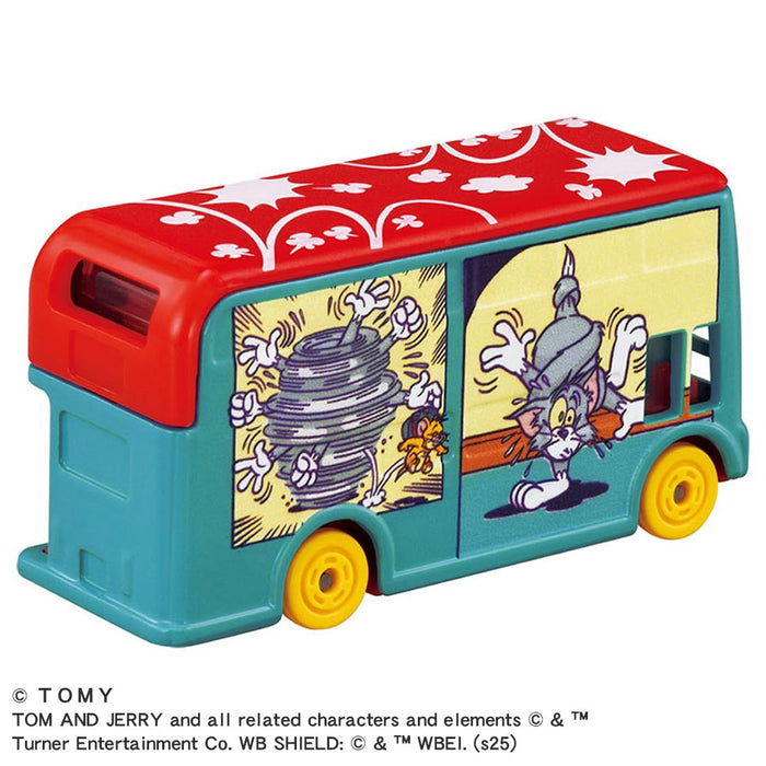Takara Tomy Dream Tomica SP Tom and Jerry Wrapping Bus Blue Diecast Car NEW_3