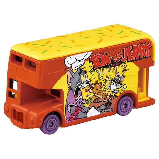 Takara Tomy Dream Tomica SP Tom and Jerry Wrapping Bus Orange Diecast Car NEW_1