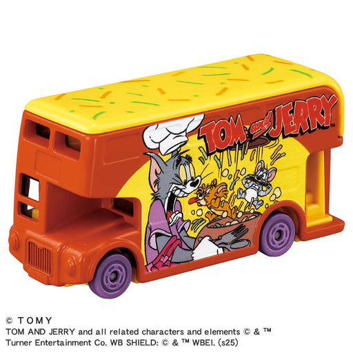 Takara Tomy Dream Tomica SP Tom and Jerry Wrapping Bus Orange Diecast Car NEW_2