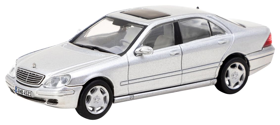 TARMACWORKS 1/64 Mercedes-Benz S-Class Brilliant Silver Metallic T64G-072-SL NEW_1