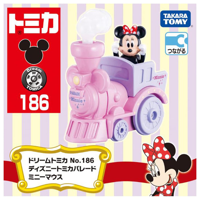Takara Tomy Dream Tomica No.186 Disney Tomica Minnie Mouse Miniature Car NEW_5