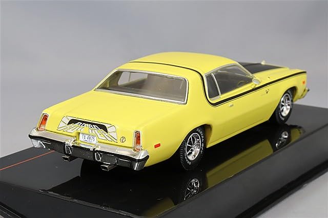 Ixo 1/43 Plymouth Road Runner 1975 Yellow Diecast Miniature Car CLC541N NEW_3