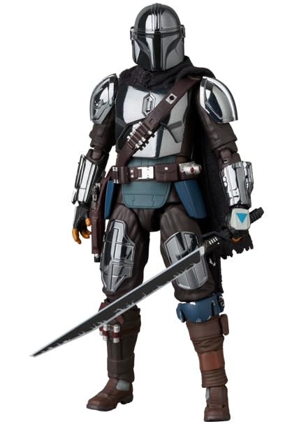 Medicom Toy MAFEX No.256 THE MANDALORIAN CHROME Ver. 160mm Action Figure NEW_1