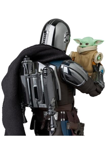 Medicom Toy MAFEX No.256 THE MANDALORIAN CHROME Ver. 160mm Action Figure NEW_7