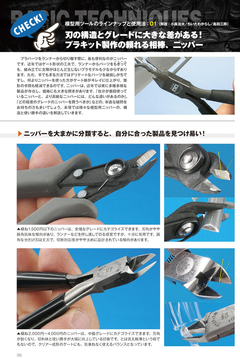 Model Art Latest Edition Mastering Tools for Plastic Models (Book) How To NEW_6