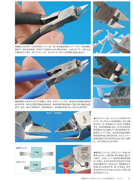 Model Art Latest Edition Mastering Tools for Plastic Models (Book) How To NEW_7