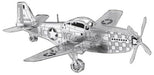 Tenyo Metallic Nano Puzzle P-51 Mustang Model Kit NEW from Japan_1