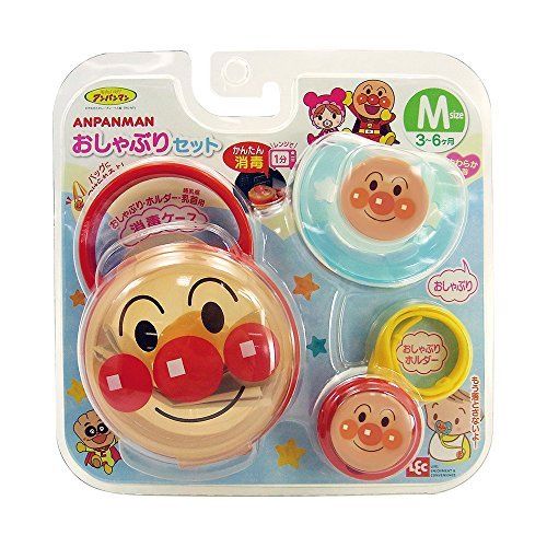 Lec AN pacifier set (Anpanman) M (3 to 6 months of age) NEW from Japan_2