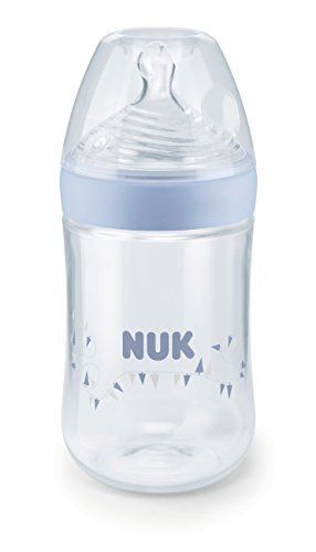 NUK Nature sense milk bottle made of polypropylene 260 ml / silicone / blue FDNK_1